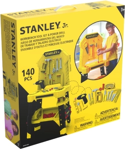 Stanley Jr. kinderwerkbank met gereedschap – 140 onderdelen