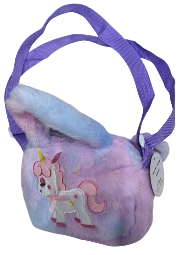 PINK crossbody tas met een eenhoorn en sterretjes