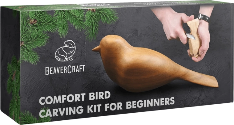 BeaverCraft Comfort Bird comfort vogel houtbewerking set voor beginners