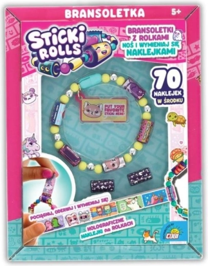 Sticki Rolls – armband met minirolletjes stickers