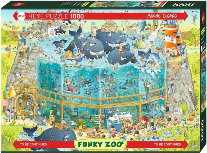 Puzzel HEYE Gekke ZOO: Oceaanexpositie met 1000 stukjes