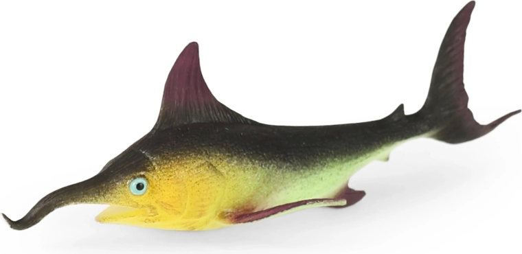 Rubberen zwaardvis 16 cm