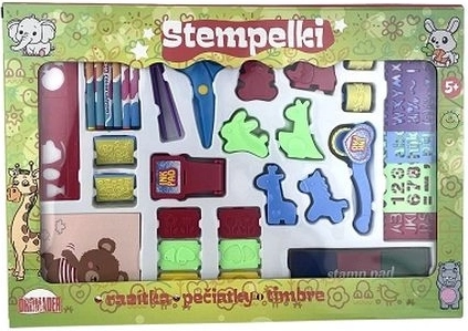 Creatieve stempelset in koffertje voor kinderen