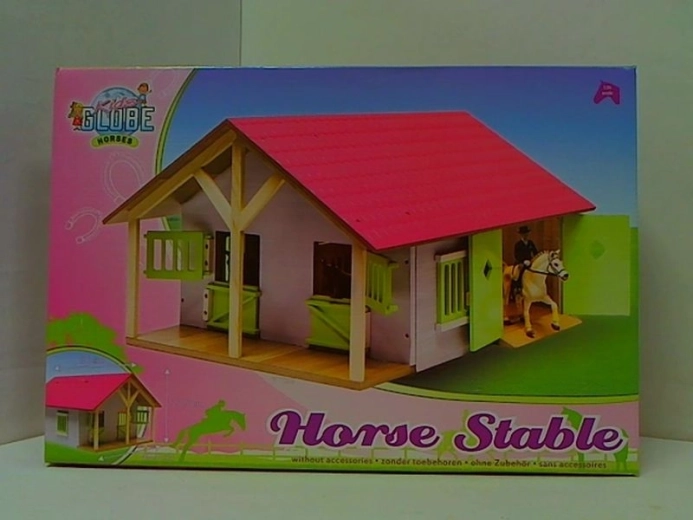 Houten paardenstal 1:24