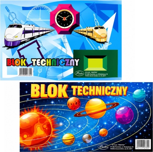Technisch blok A3 wit, 10 vellen, 160 g/m² Protos