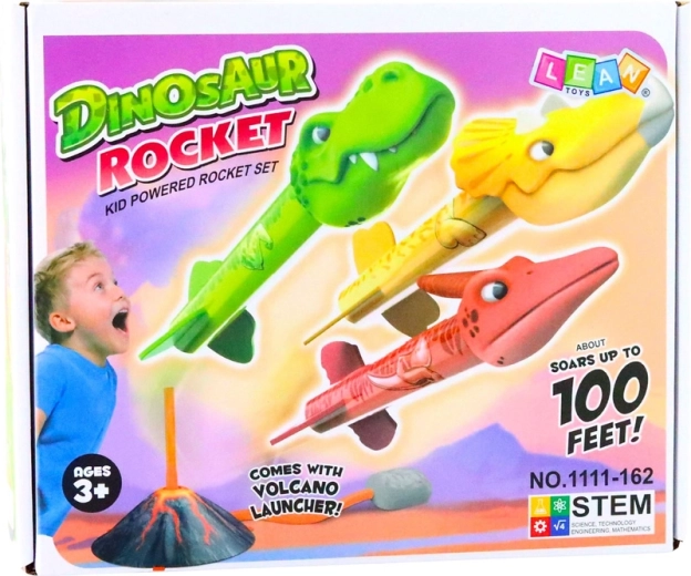 Vulkanisch design en dinosaurusbemanning