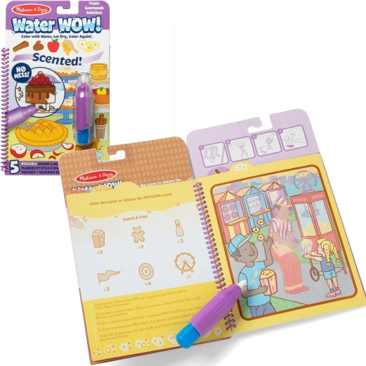 Melissa & Doug Water WOW! geurige waterkleurplaten Desserts