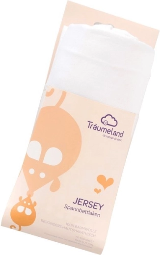 Träumeland jersey hoeslaken 40 × 90 cm wit