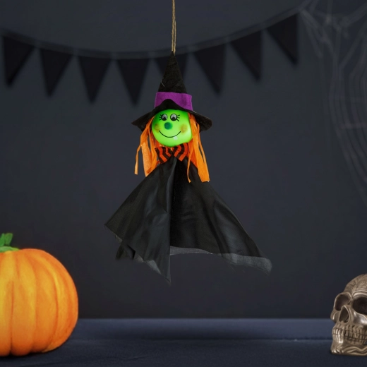 Halloween-hangdecoratie heks 48 × 44 cm