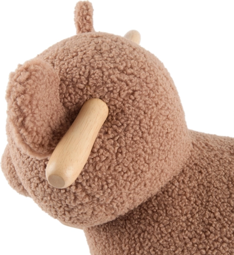 Zachte bouclé bekleding die uitnodigt om te knuffelen