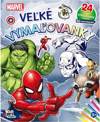 Grote Marvel-kleurplaten met stickers