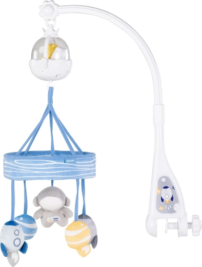 Chipolino muziekmobiel voor boven het babybedje met projector Astronaut