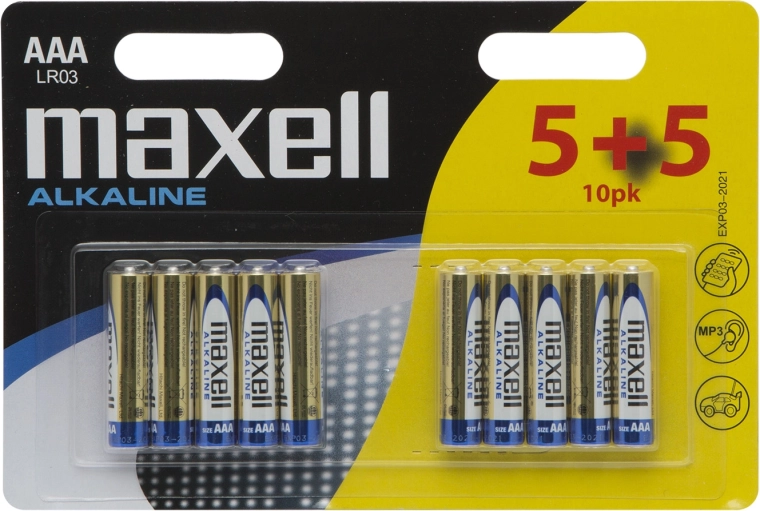 Alkaline ministylbatterij AAA LR03 1,5 V - 1 stuk