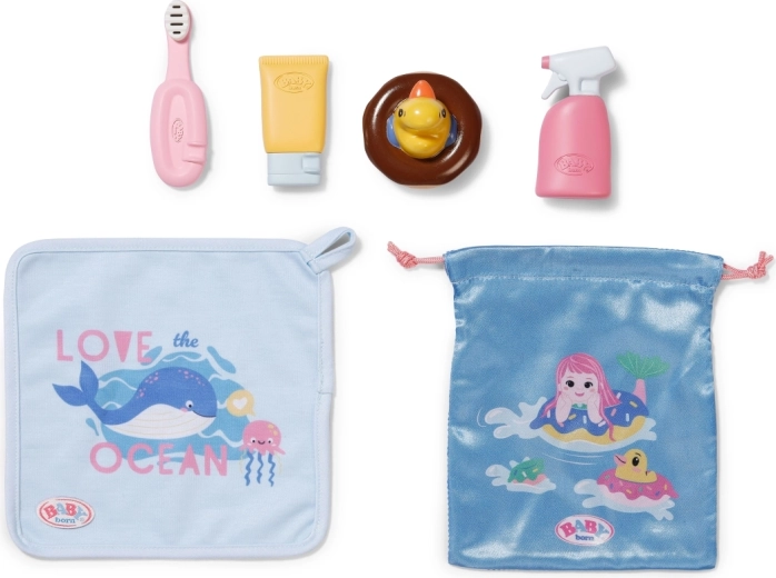 Washandje en zakje voor accessoires