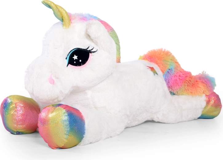 Pluchen eenhoorn Funkie regenboog 85 cm