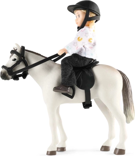Rijset met paard en amazone