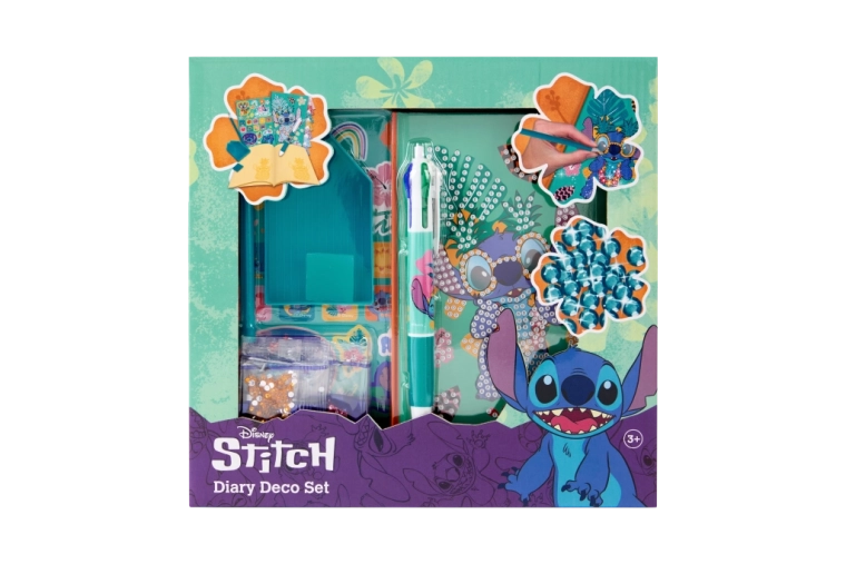 Stitch-motieven en sprankelende decoraties