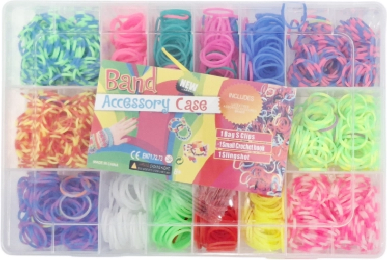 Creatieve set met elastiekjes om sieraden te maken