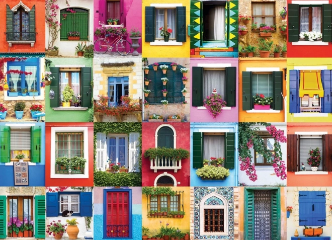 Puzzle EUROGRAPHICS mediterrane ramen 1000 stukjes