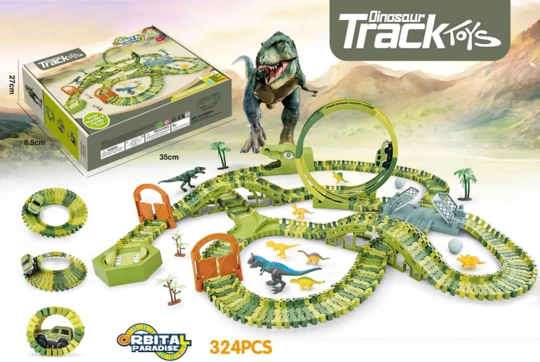 Dinosaurussenpark – treinbaan en autootje