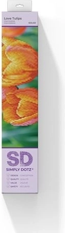 Diamond Dotz Love Tulips – set voor diamond painting 35 × 27 cm