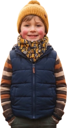 Multifunctionele kindercol Mimoni geel 40 × 25 cm