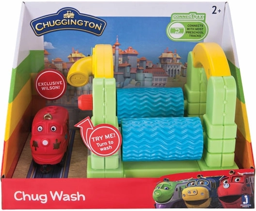 Chuggington wasstraat met locomotief
