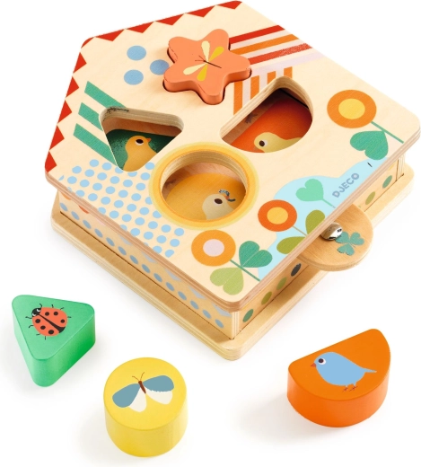 Djeco inlegpuzzel in de vorm van een huis Cachaboom