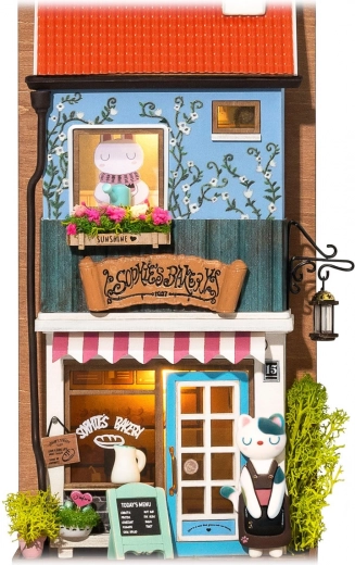 Betoverende miniatuur van een bakkerij