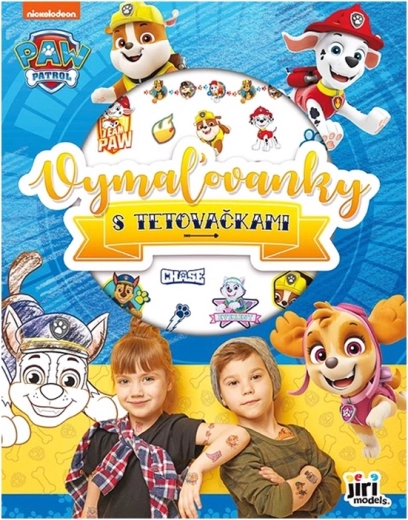 Kleurboek Paw Patrol met kindertatoeages - 1 stuk
