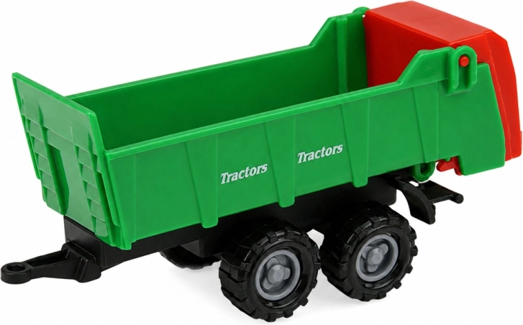 Twee aanhangwagens voor transport en kippen van lading