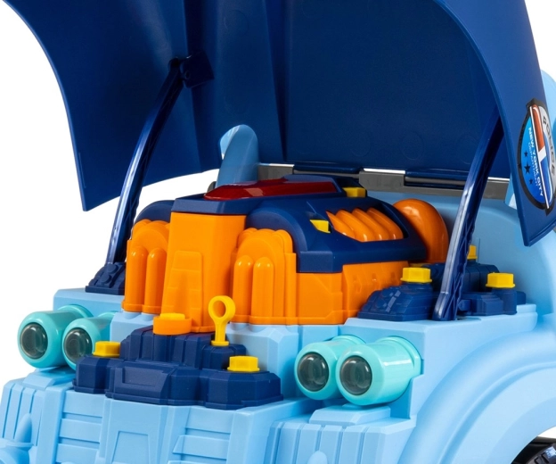 Te openen motorkap en realistische motor