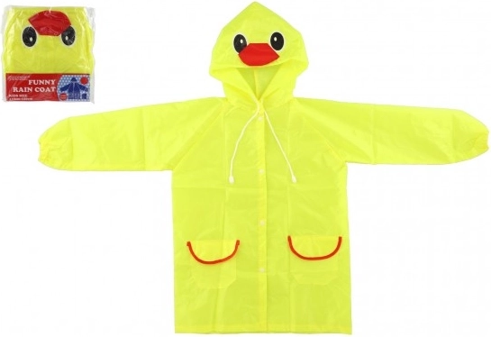 Kinder regenjas Eendje geel