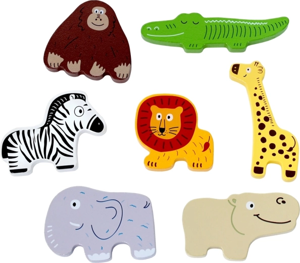 Gemakkelijk vast te pakken puzzelstukken met dieren