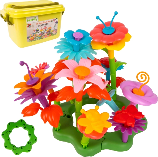 DIY bloemen bouwset, 73 onderdelen in een box