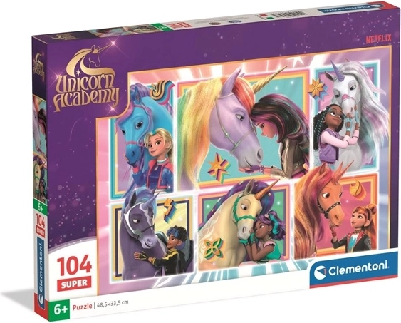 Clementoni puzzel Unicorn Academy 104 stukjes