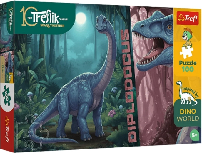 InspiredByDinoWorld Diplodocus puzzel 100 stukjes