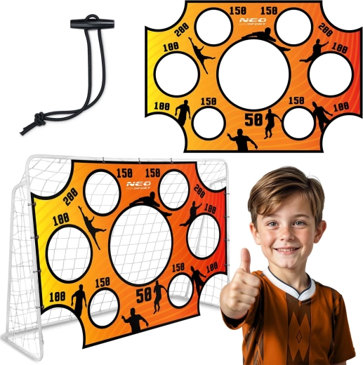 Neo-Sport schietdoek voor voetbaldoel 215 × 150 cm