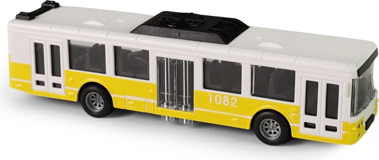 Stadsbus 16 cm met openslaande deuren – Geel