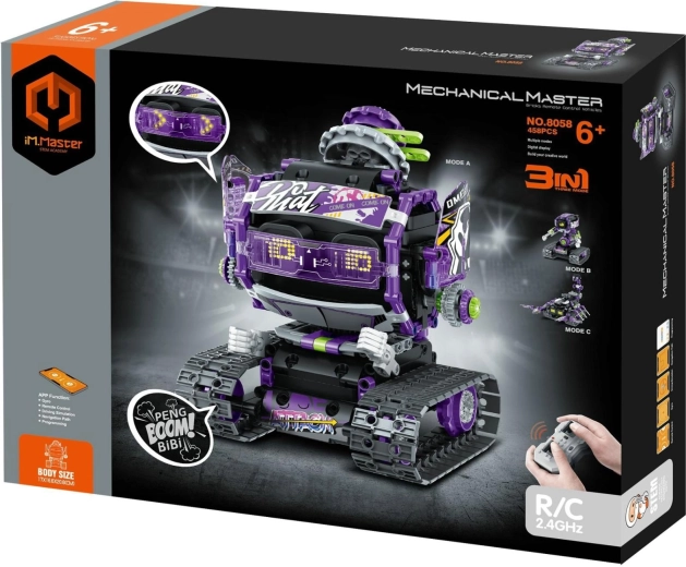 iM.MASTER bouwset RC-robot 3-in-1 2,4 GHz (459 onderdelen) op batterijen met oplaadpack