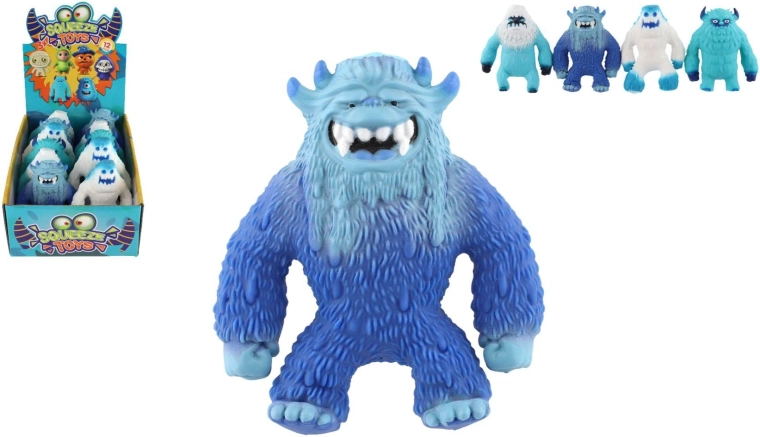 Antistress rekbare siliconen monster gevuld met zand 13 cm