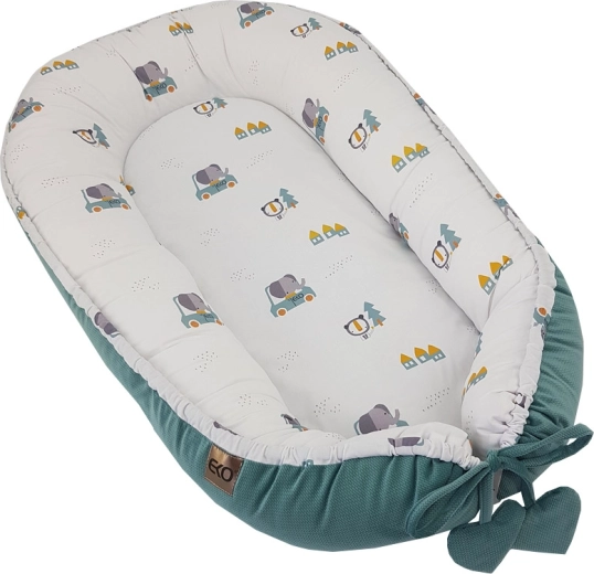 EKO babynestje velvet Cars 90 × 60 cm