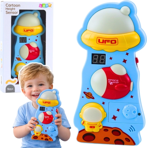 Interactieve kinder-groeimeter met licht en geluid