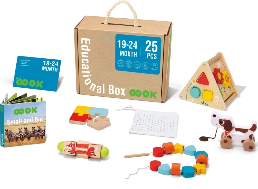tooky toy montessori box xxl 6in1 educatieve set 19–24 maanden