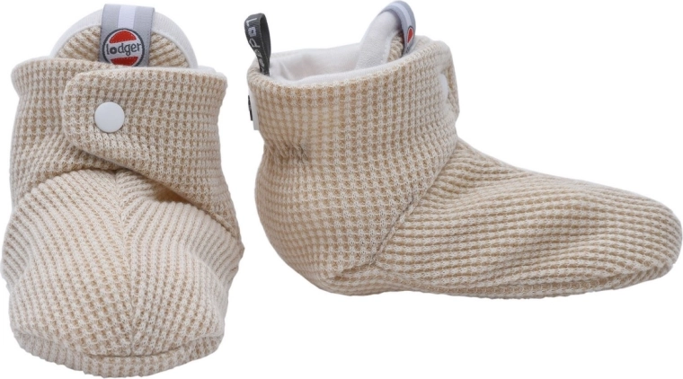 Lodger katoenen slofjes ciumbelle ivory 6–12 maanden
