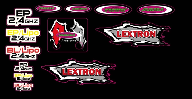 Stickervel voor Lextron Desertbuggy