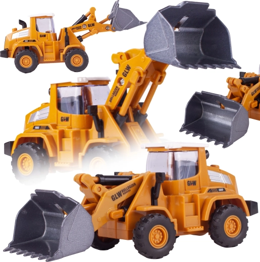 metalen graaflaadmachine met handmatig frictie-aandrijving