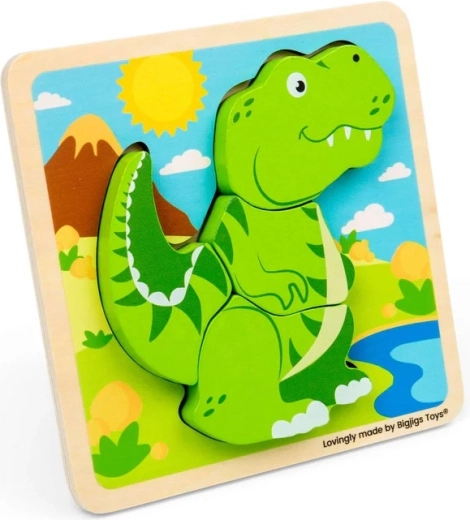 Bigjigs Toys houten insteekpuzzel T-Rex