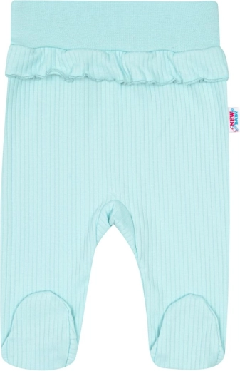 Halfhoge broek met zachte taille en voetjes