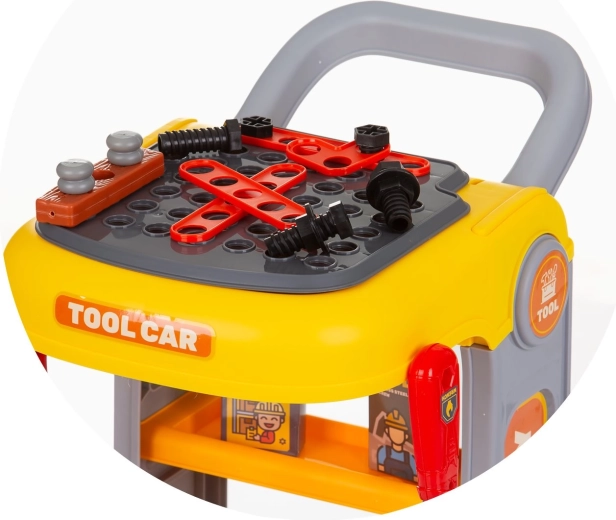 Werkblad en georganiseerde opbergruimte